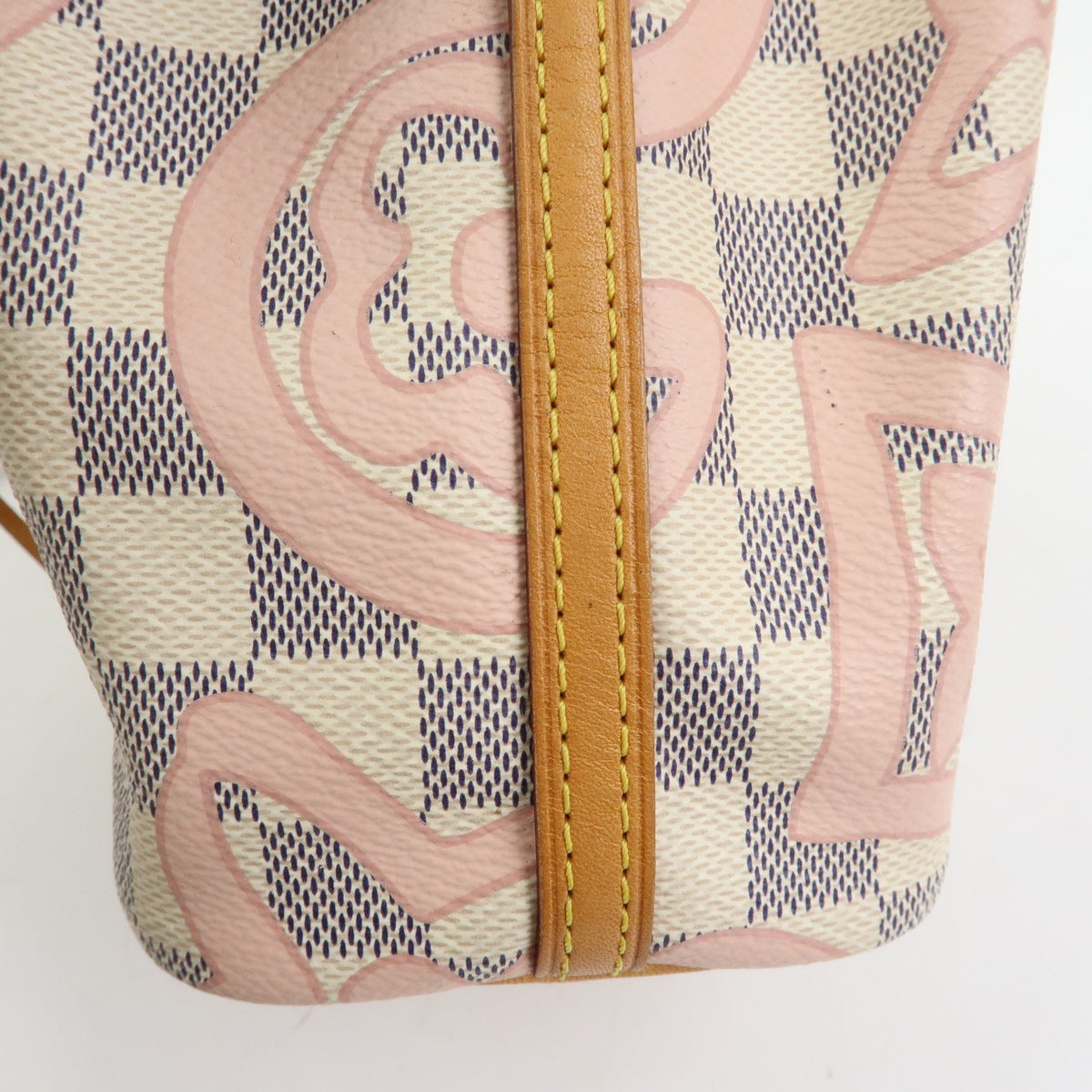 Louis Vuitton Noe Limited Edition Damier Tahitienne, White, Canvas, Shoulder Bag