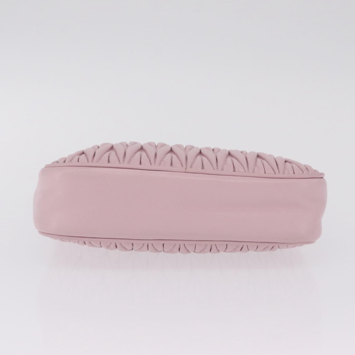 Miu Miu Shoulder Matelasse Leather, Pink, Leather, Shoulder Bag