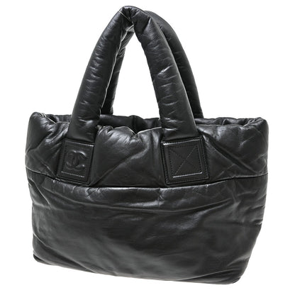 Chanel Coco Cocoon Reversible Tote Quilted Lambskin, Black, Leather, Tote Bag