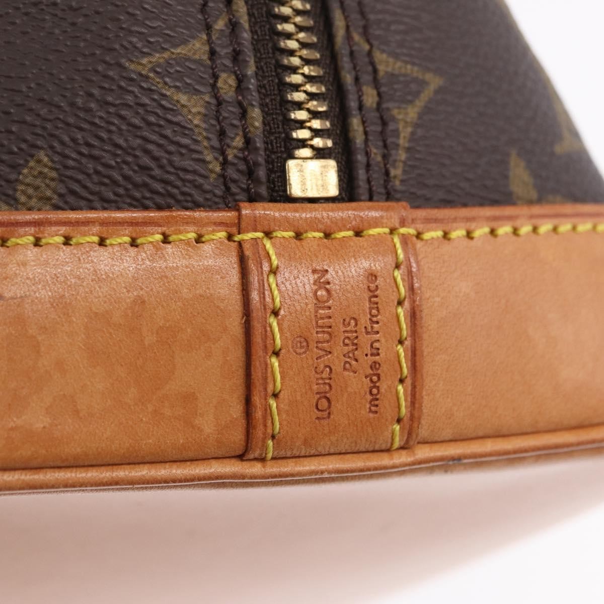 Louis Vuitton Alma Monogram Canvas, Brown, Canvas, Handbag