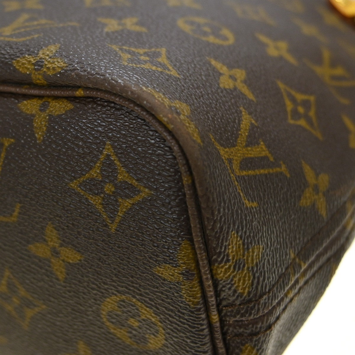 Louis Vuitton Neverfull Monogram, Brown, Canvas, Tote Bag