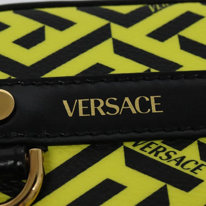 Versace Vintage Clutch Leather, Yellow, PVC, Clutch
