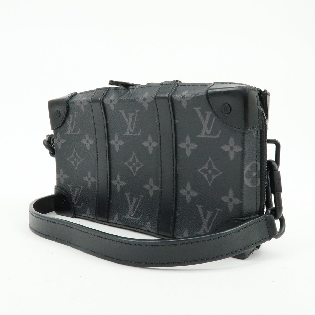 Louis Vuitton Soft Trunk Monogram Eclipse Canvas, Black, Canvas, Wallet