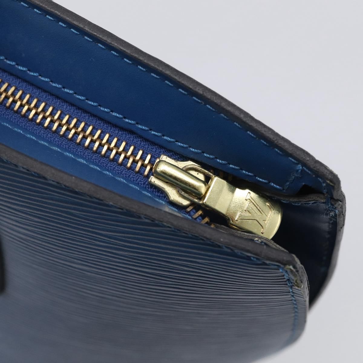 Louis Vuitton Saint Jacques Epi Leather, Blue, Leather, Handbag