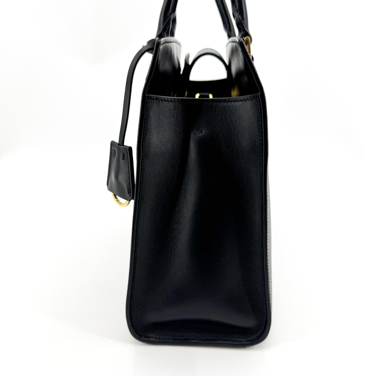 Prada saffiano tote Leather, Black, Leather, Tote Bag