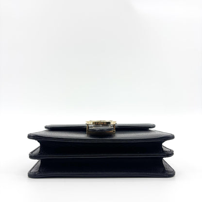 Gucci Interlocking Patent, Black, Leather, Shoulder Bag