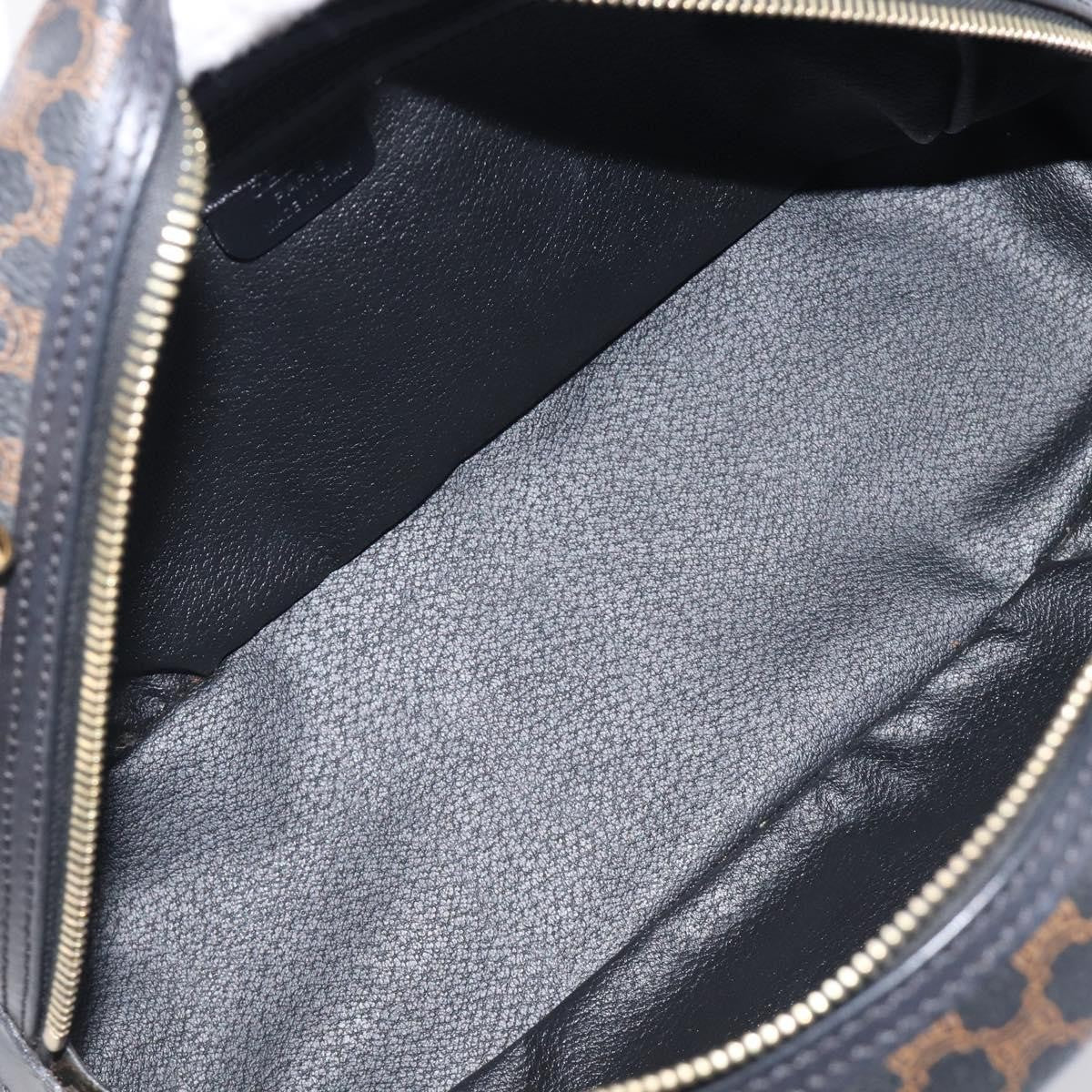 Celine Top Handle Leather, Black, PVC, Handbag
