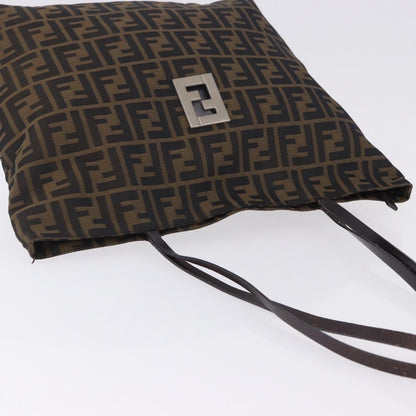 Fendi Zucca Canvas, Brown, Canvas, Tote Bag