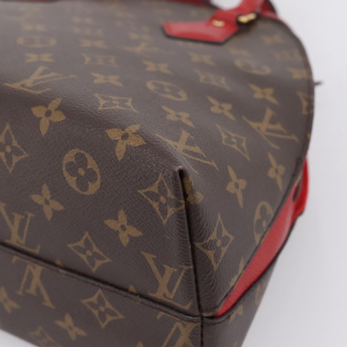 Louis Vuitton Alma BNB Monogram Canvas with Leather, Brown, Canvas, Handbag