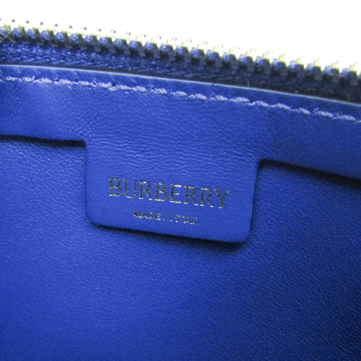 Burberry Shield Sling Leather, Blue, Leather, Shoulder Bag