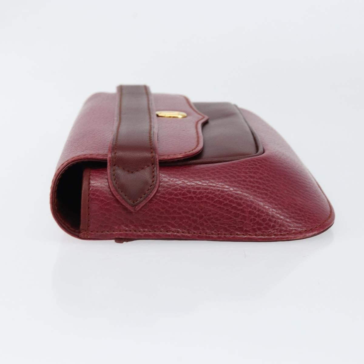 Cartier Must de Cartier Clutch Leather, Burgundy, Leather, Clutch