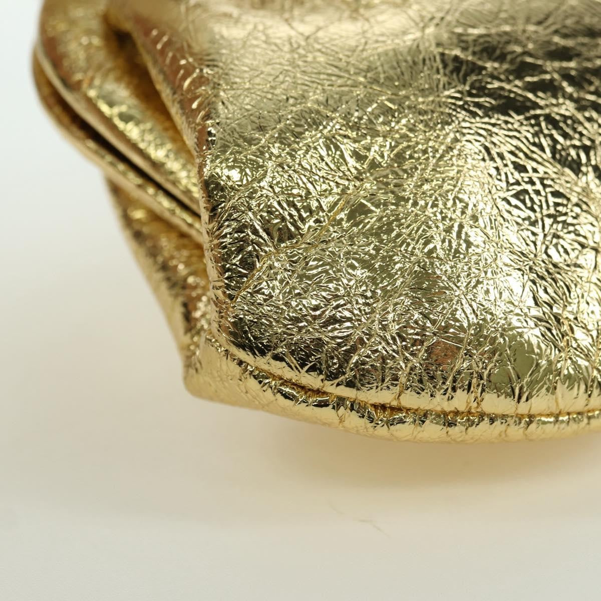 Balenciaga Cloud Clutch Leather, Gold, Leather, Clutch