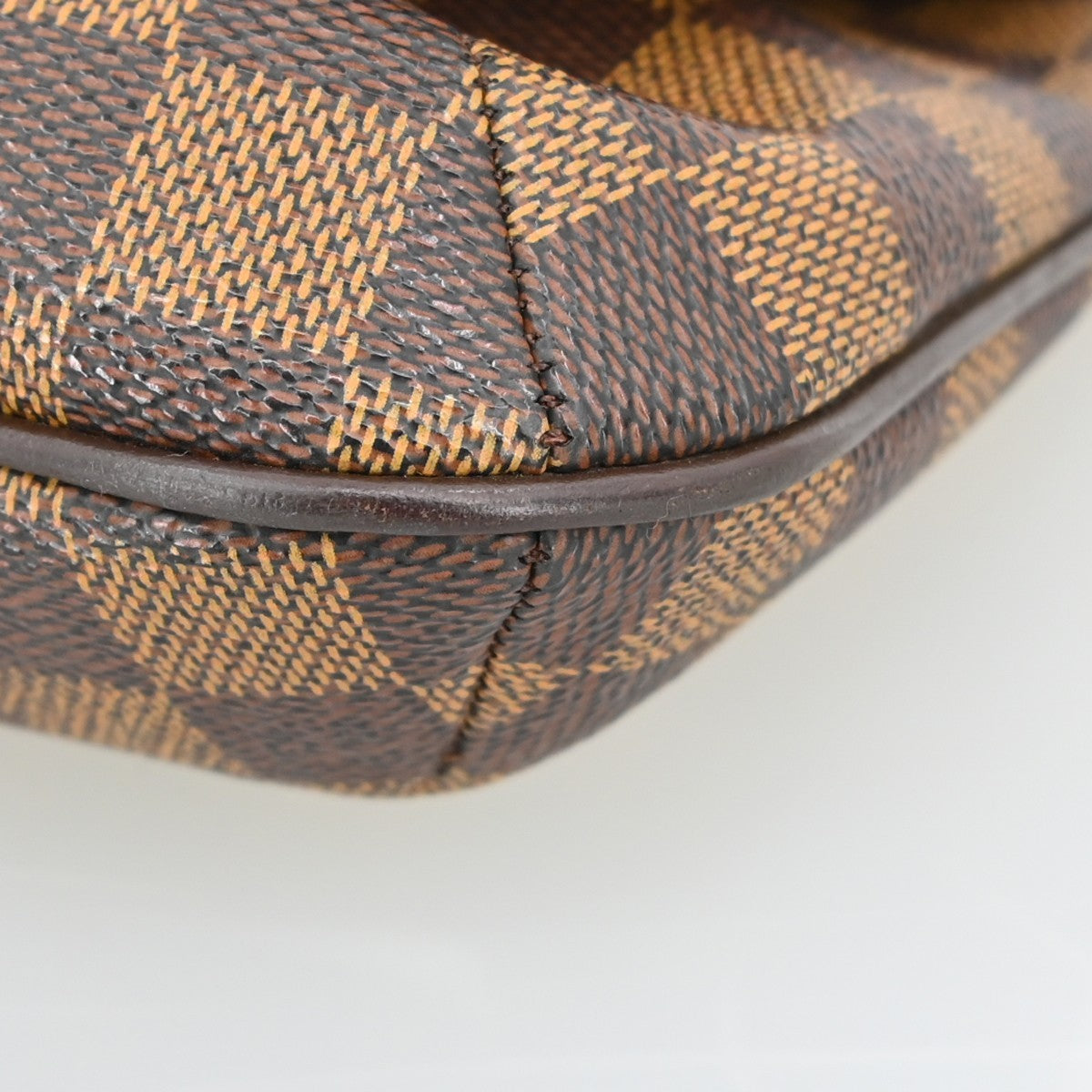 Louis Vuitton Musette Tango Damier Ebene, Brown, Canvas, Shoulder Bag