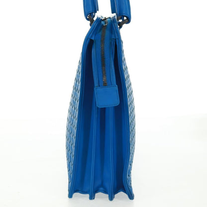 Bottega Veneta Top Zip Intrecciato Nappa, Blue, Leather, Briefcase