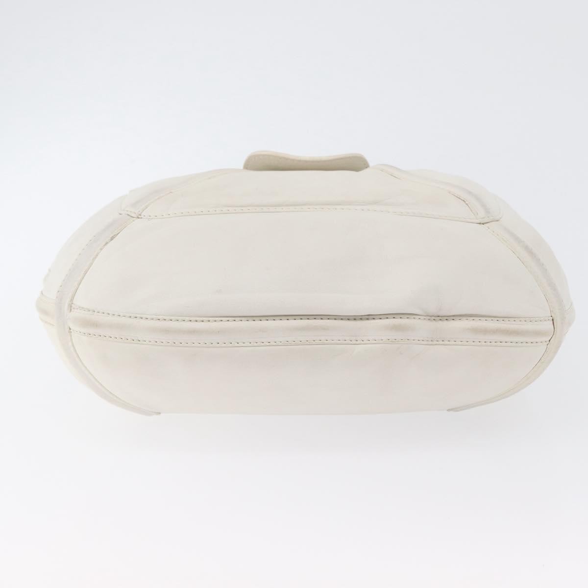 Loewe Anagram Leather, White, Leather, Shoulder Bag