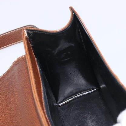 Salvatore Ferragamo Shoulder Bag Leather, Brown, Leather, Shoulder Bag