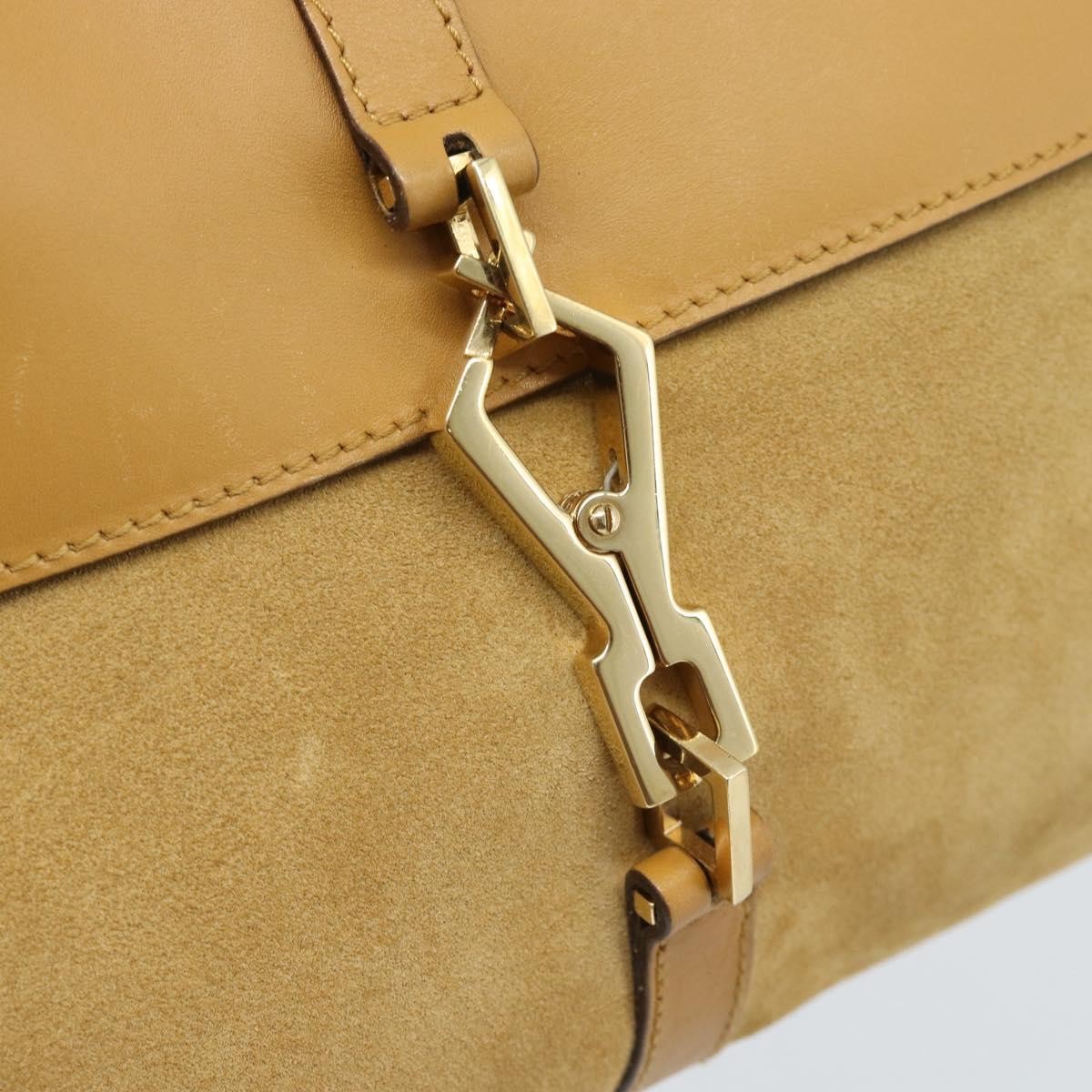 Gucci Bamboo Jackie Suede, Beige, Suede, Handbag