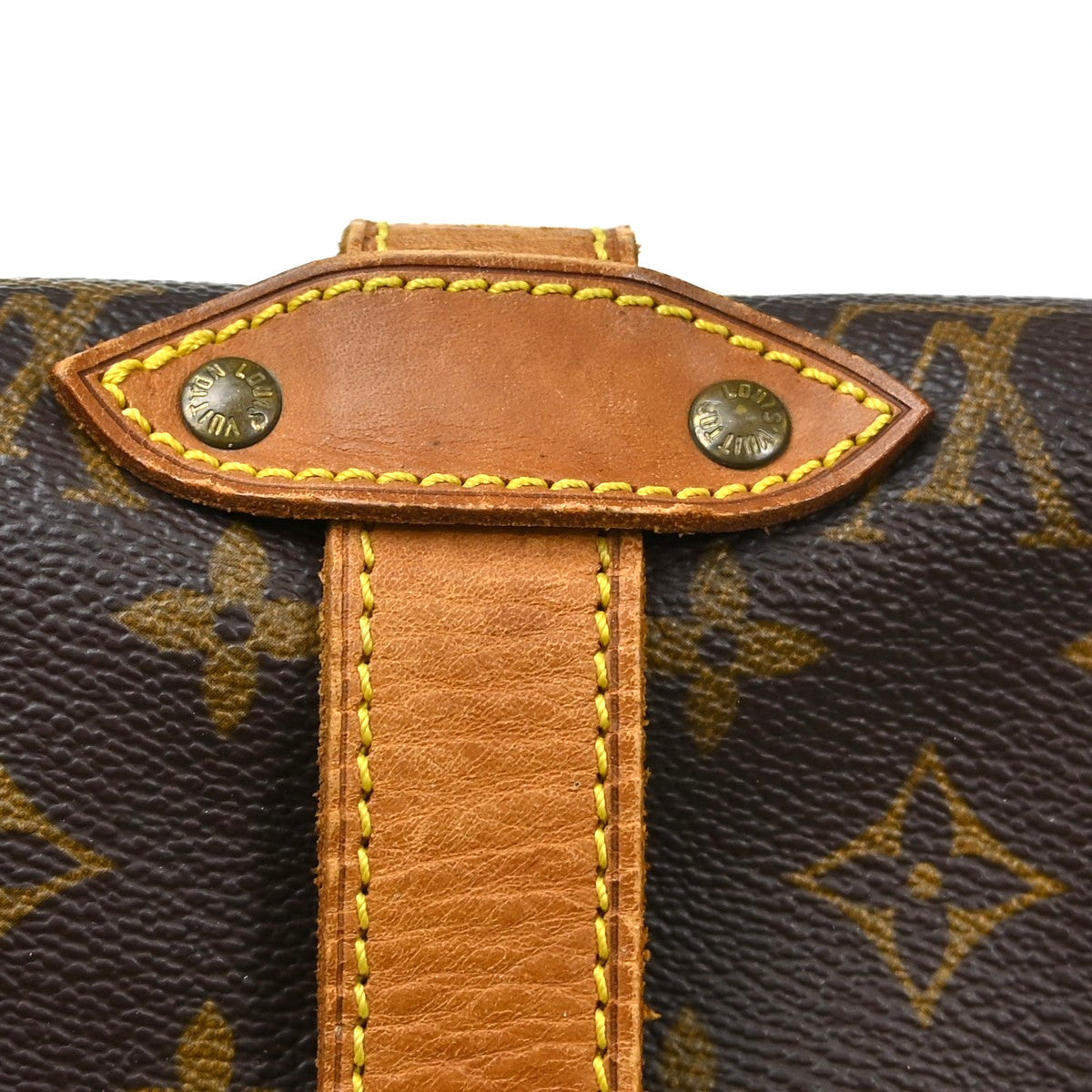 Louis Vuitton Saumur Monogram Canvas, Brown, Canvas, Shoulder Bag