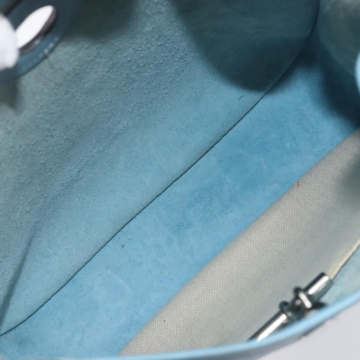 Hermes Vespa Courchevel, Blue, Leather, Shoulder Bag