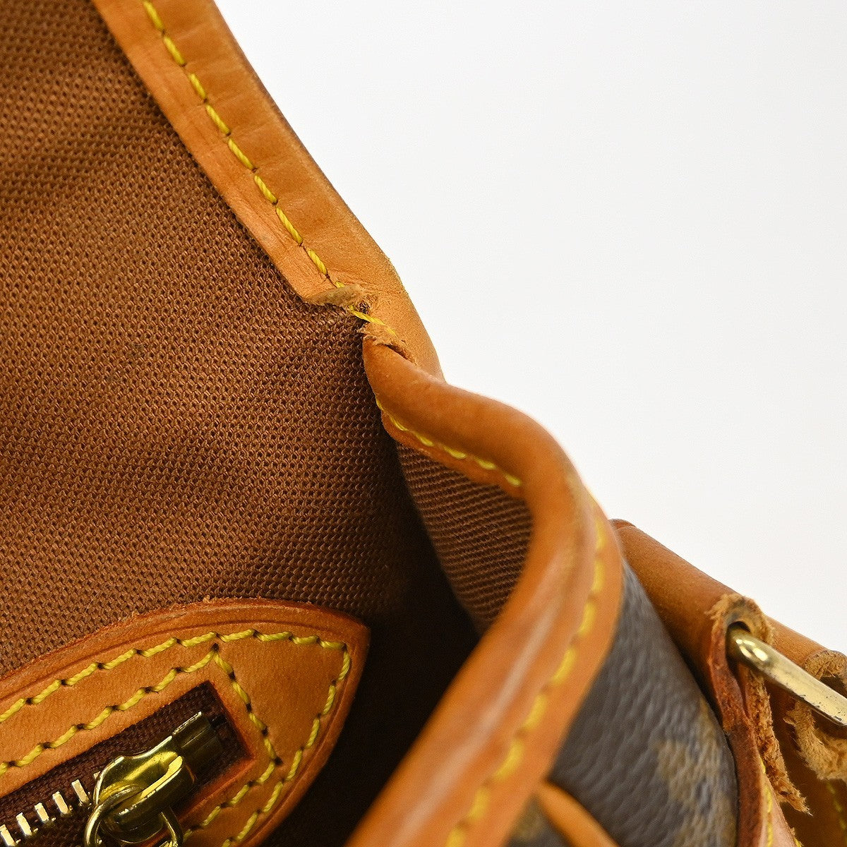 Louis Vuitton Sologne Monogram Canvas, Brown, Canvas, Handbag
