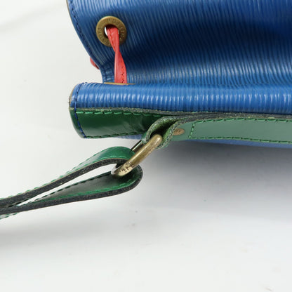 Louis Vuitton Tricolor Noe Epi Leather, Blue, Leather, Handbag