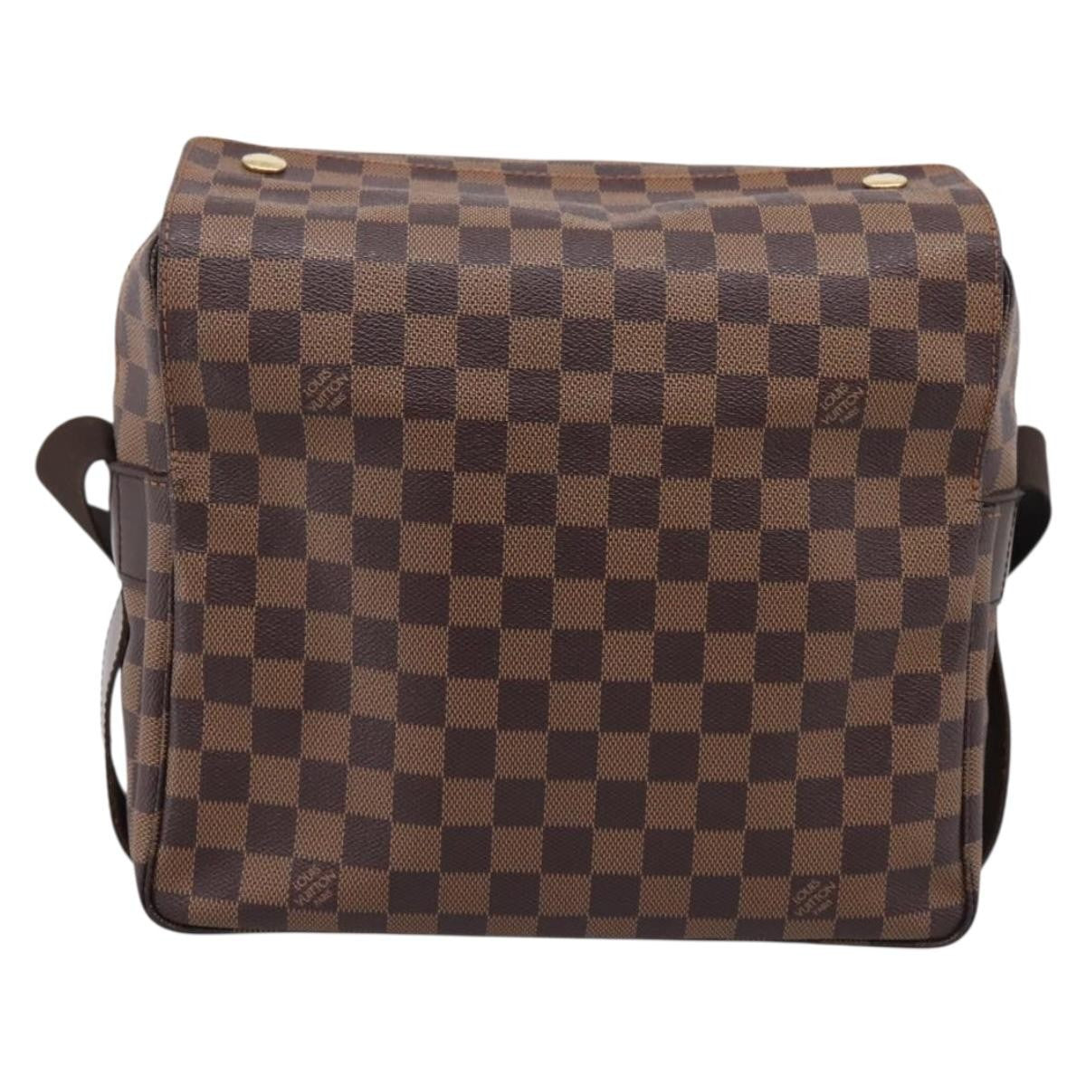 Louis Vuitton Naviglio Damier, Brown, Canvas, Shoulder Bag