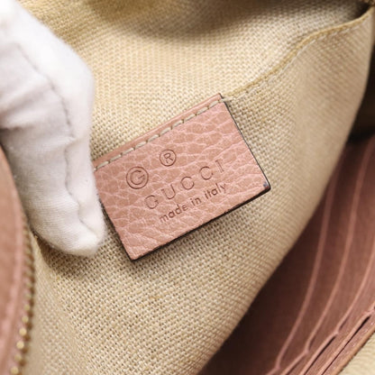 Gucci Bree Disco GG Canvas with Leather, Beige, Canvas, Crossbody Bag