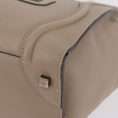 Celine Luggage Smooth Leather, Beige, Leather, Handbag