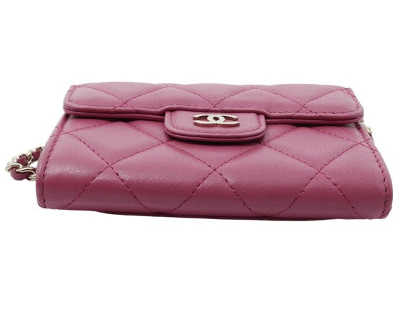 Chanel, Pink, Leather, shoulder