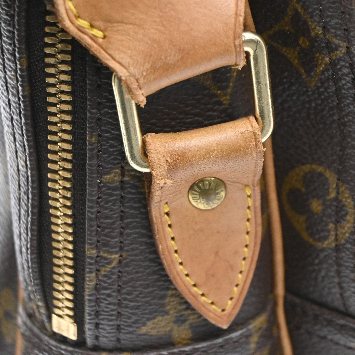Louis Vuitton Reporter Monogram Canvas, Brown, Canvas, Shoulder Bag