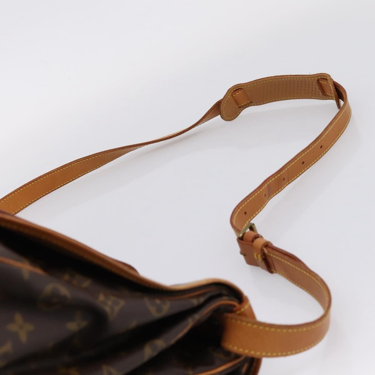 Louis Vuitton Saumur Monogram Canvas, Brown, Canvas, Shoulder Bag