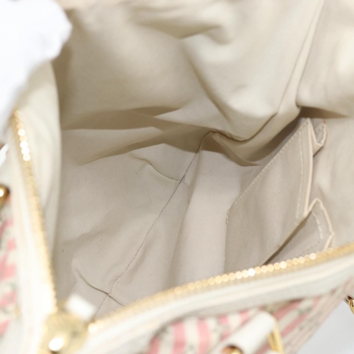 Louis Vuitton Marina Mini Lin Croisette, Pink, Canvas, Handbag