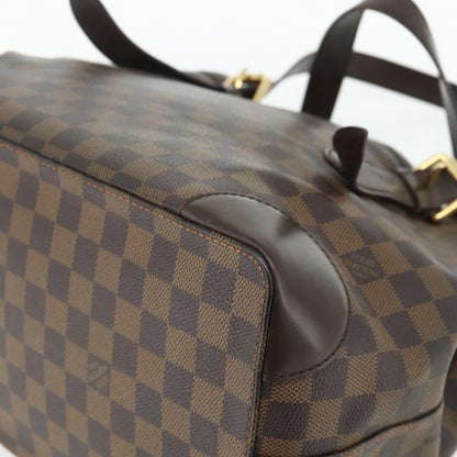 Louis Vuitton Hampstead Damier, Brown, Canvas, Tote Bag