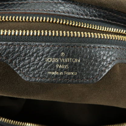 Louis Vuitton Selene Mahina Leather, Black, Leather, Handbag