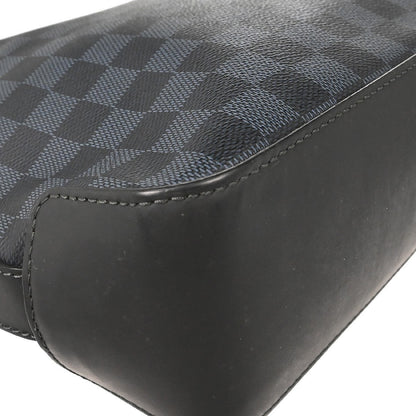 Louis Vuitton Greenwich Messenger Damier Cobalt, Black, Canvas, Shoulder Bag