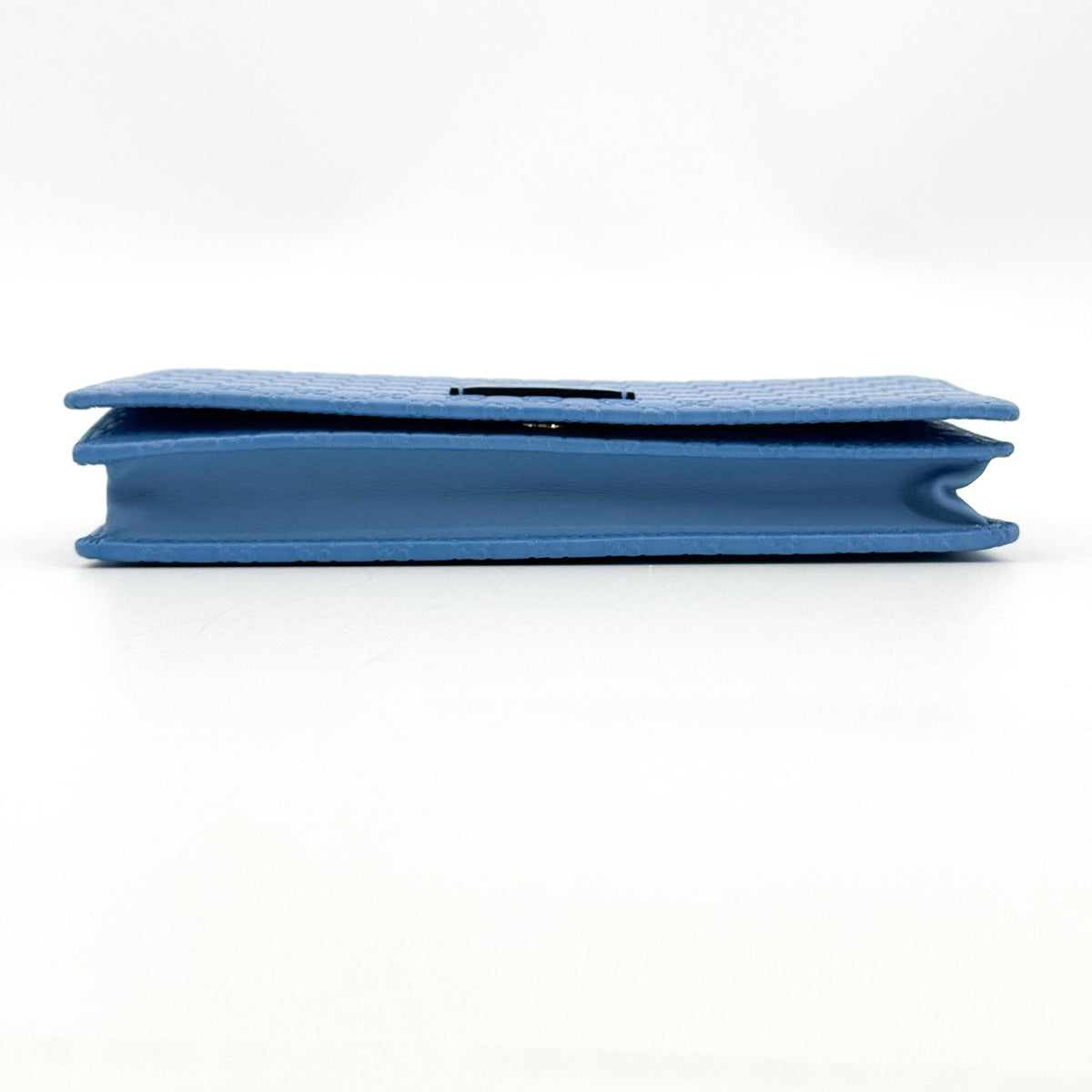 Gucci Wallet on Strap Microguccissima Leather, Blue, Leather, Crossbody Bag