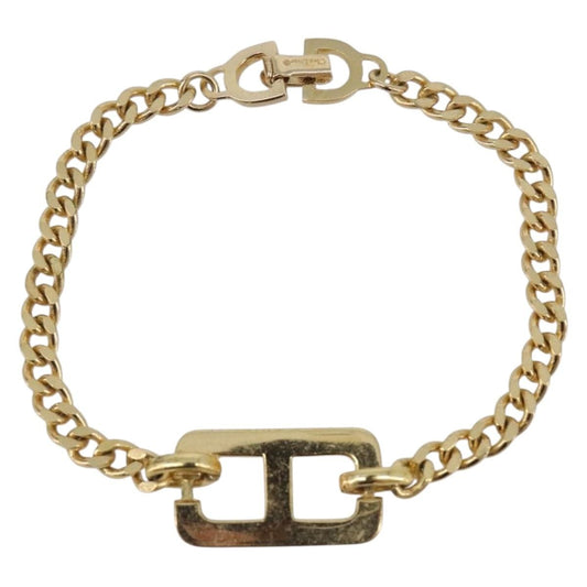 Christian Dior CD Logo Metal, Gold, Metal, Bracelet