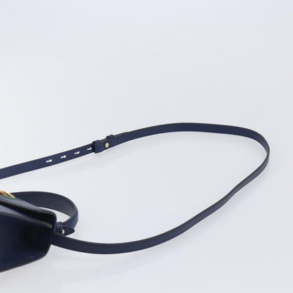 Gucci Sylvie Top Handle Leather, Navy, Leather, Handbag