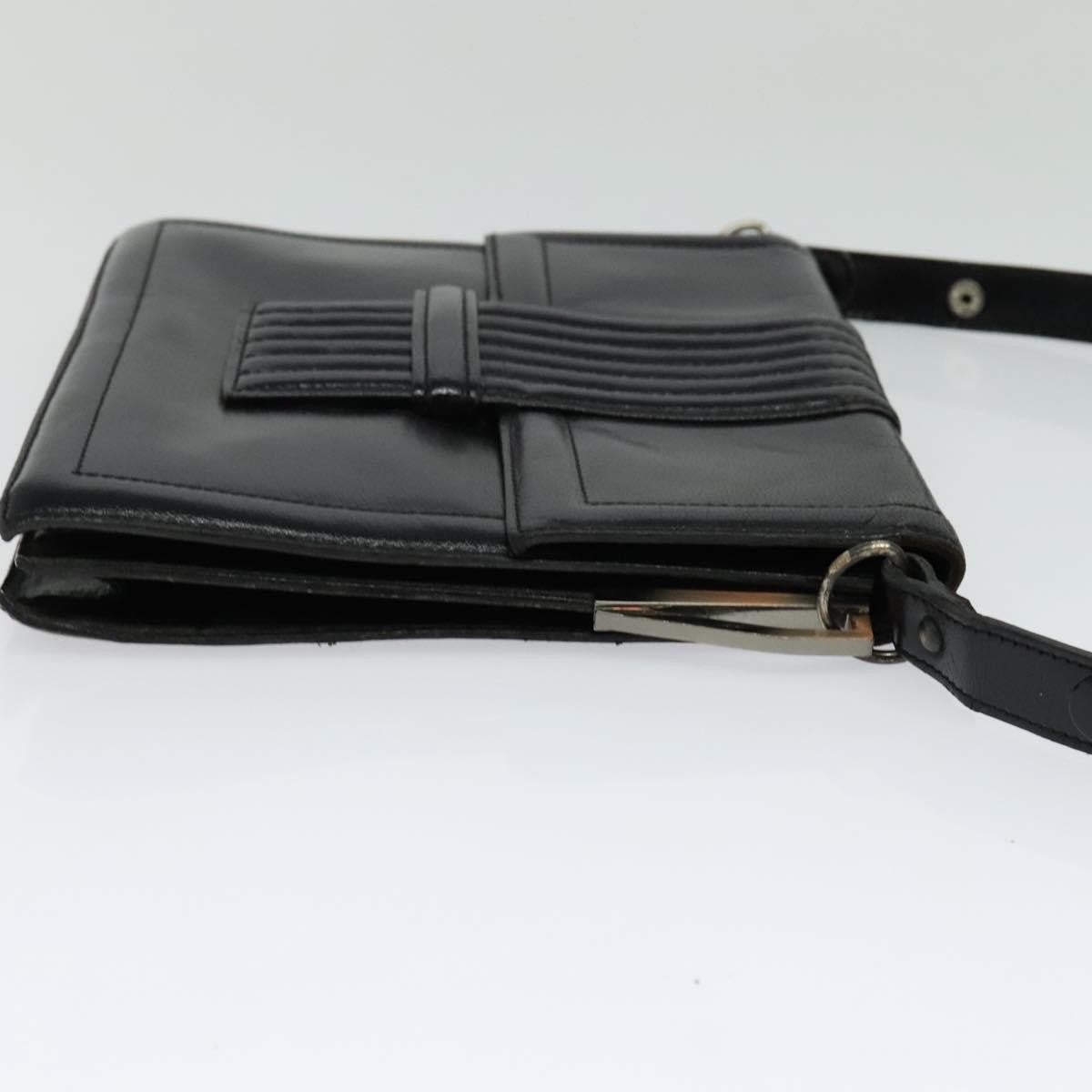Saint Laurent Vintage Shoulder bag leather, Black, Leather, Shoulder Bag