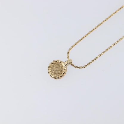 Christian Dior CD Pendant Metal, Gold, Metal, Necklace