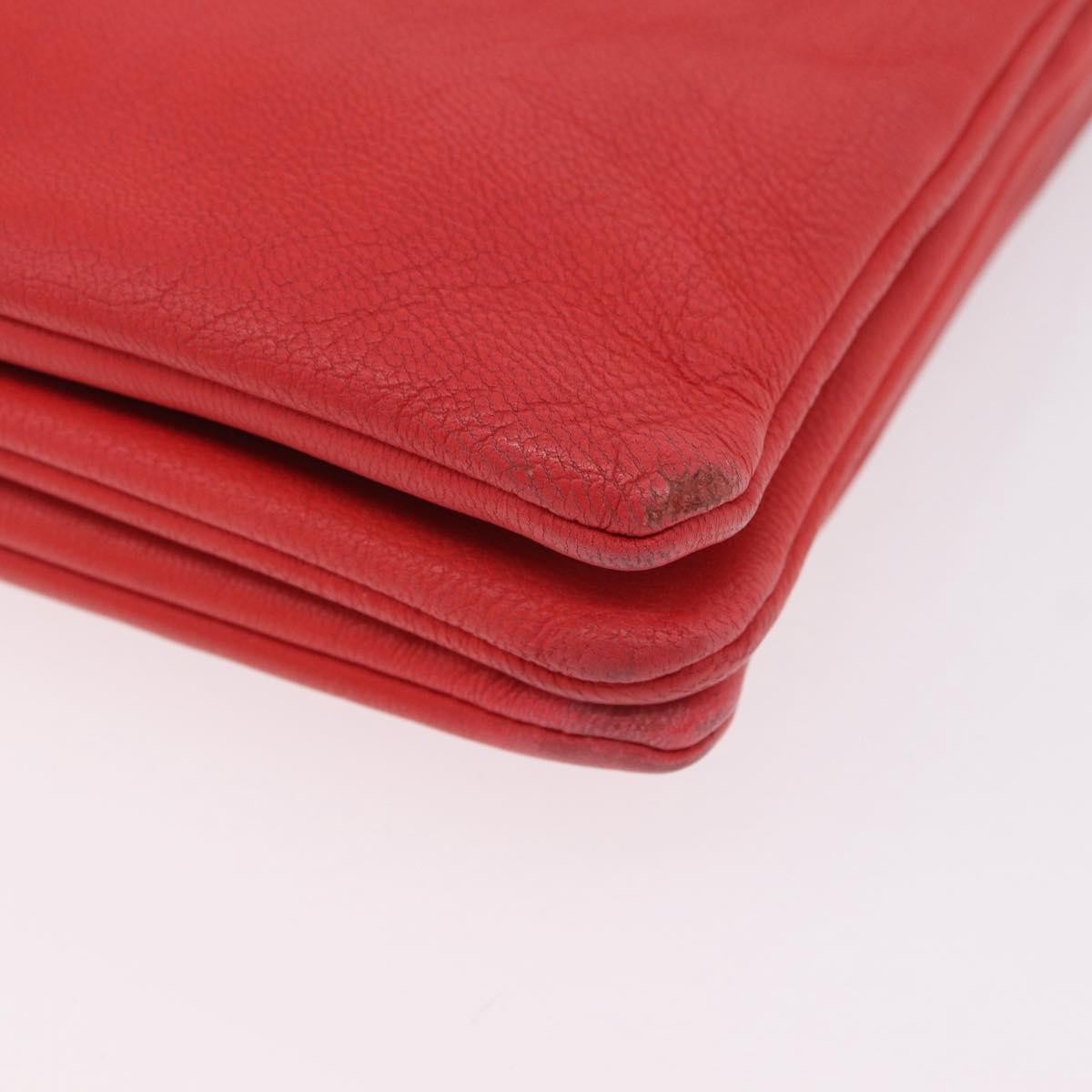 Celine Trio Leather, Red, Leather, Crossbody Bag