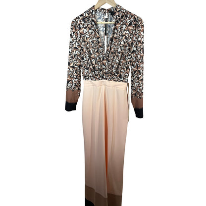 ELISABETTA FRANCHI Wide Leg Flared Jumpsuit