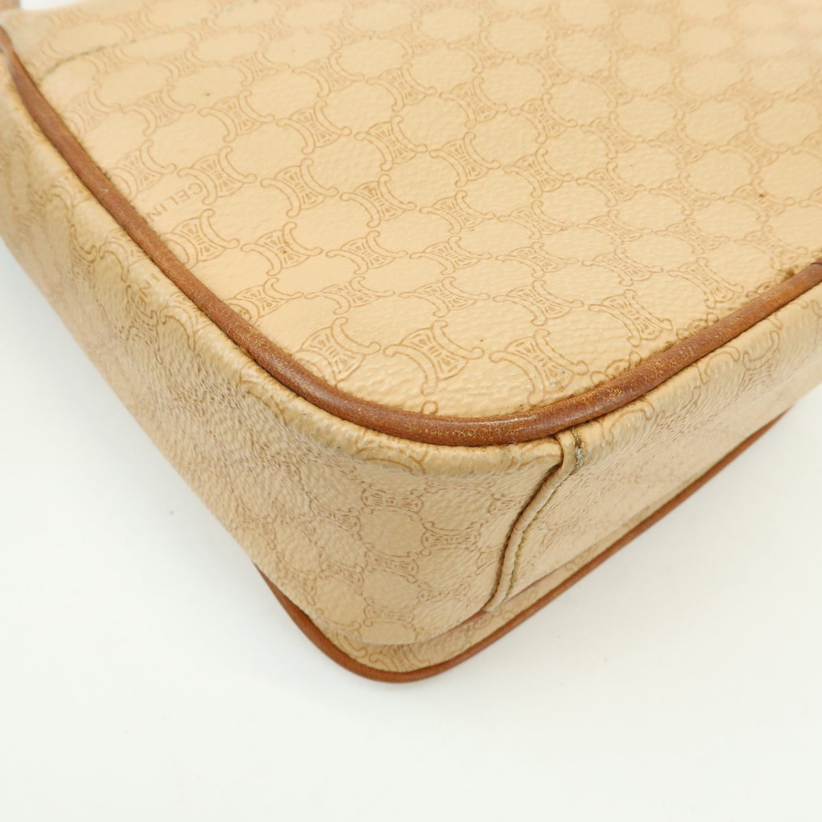Celine Macadam Canvas and Leather, Beige, PVC, Tote Bag