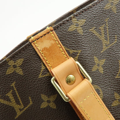 Louis Vuitton Shopping Sac Monogram Canvas, Brown, Canvas, Handbag