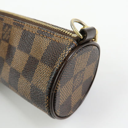 Louis Vuitton Papillon Pochette Damier, Brown, Canvas, Clutch
