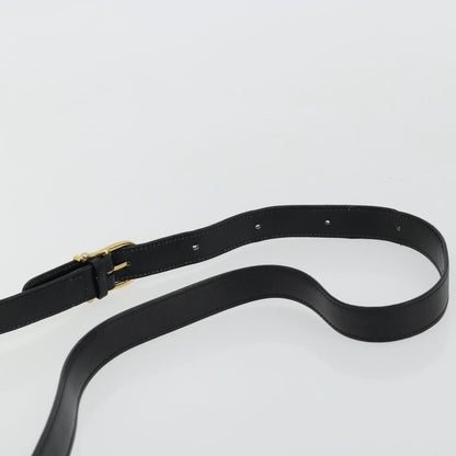 Celine Circle Logo Leather, Black, Leather, Shoulder Bag