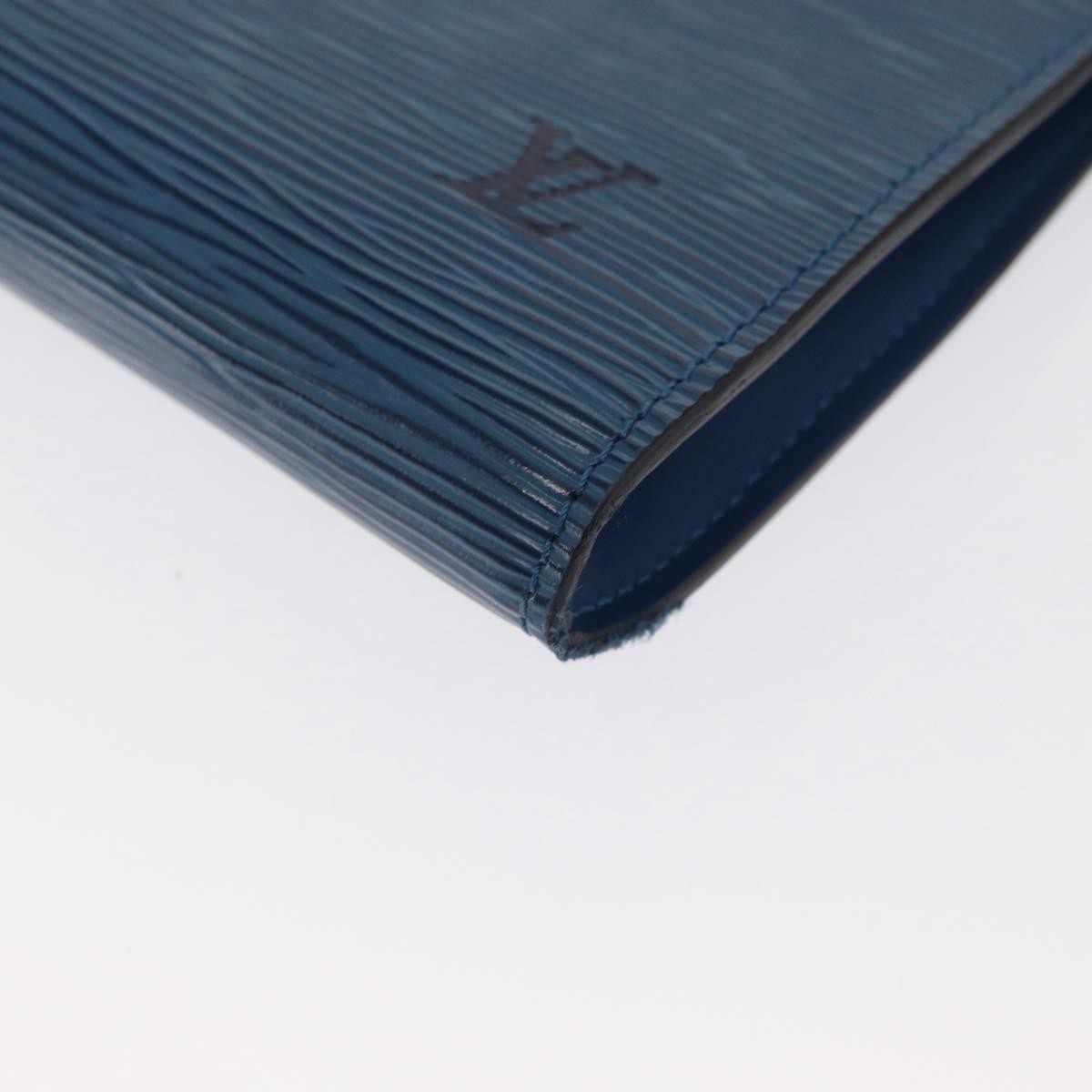 Louis Vuitton Pochette Accessoires Epi Leather, Blue, Leather, Clutch