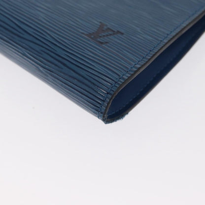 Louis Vuitton Pochette Accessoires Epi Leather, Blue, Leather, Clutch