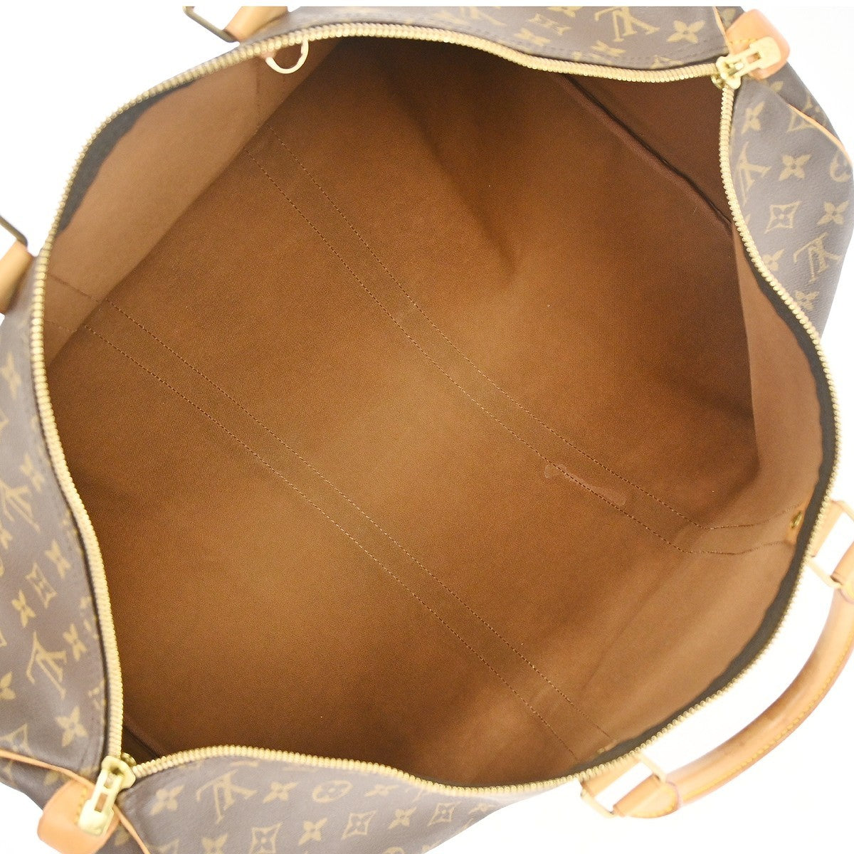 Louis Vuitton Keepall Monogram Canvas, Brown, Canvas, Travel Bag