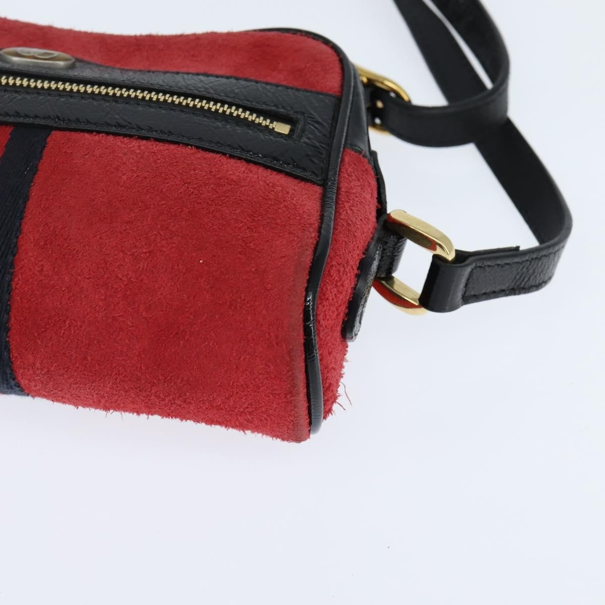 Gucci Ophidia Suede, Red, Suede, Shoulder Bag